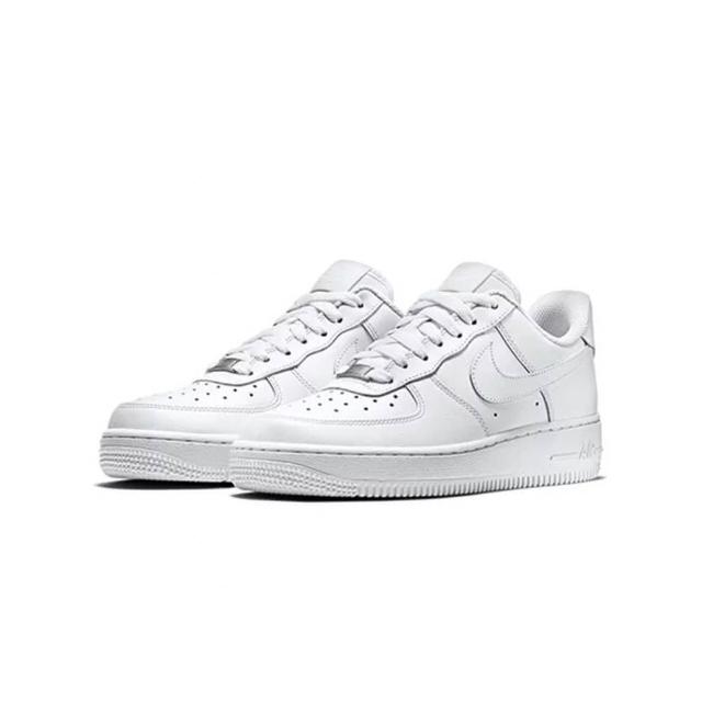 【NIKE 耐吉】Nike Air Force 1 全白 經典款 大童款 休閒鞋 DH2920-111