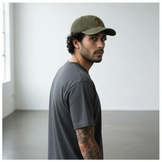 carhartt 工裝水洗皮標老帽 復古貼布 滑板工裝