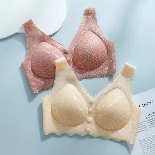 【AINWEI 艾妮薇】● 單件組 輕盈蕾絲前扣式無鋼圈痕內衣/性感內衣/無痕內衣/女內著(隨機/出清品)