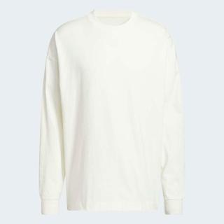 【adidas 愛迪達】Ls Tee 男女 長袖上衣 休閒長袖 白 純棉(KB7555)