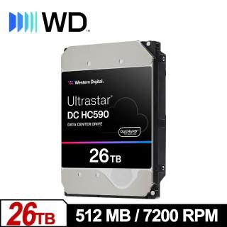 【WD 威騰】Ultrastar DC HC590 26TB 3.5吋企業級硬碟(0F65672)