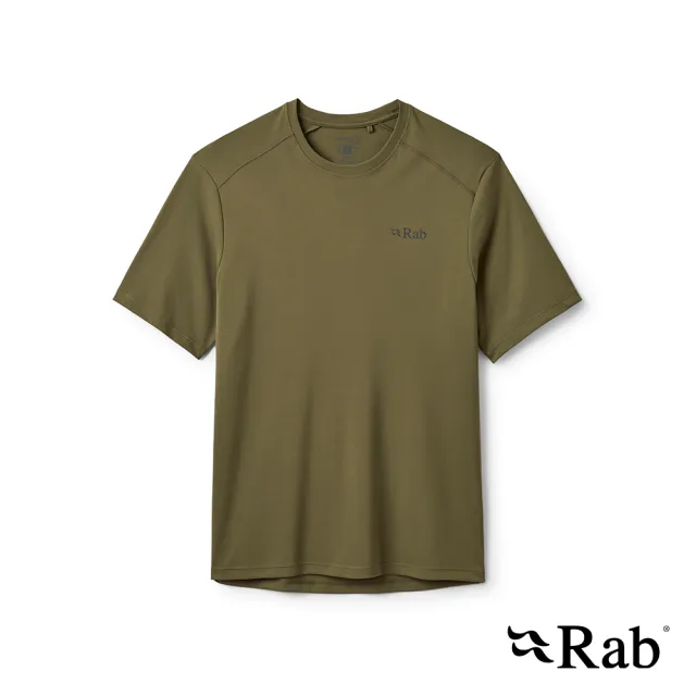 【RAB】Force Tee 短袖防曬抗臭排汗衣 男款 橄欖綠 #QCC24