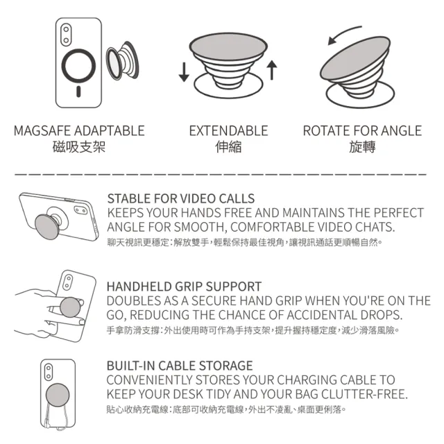 【HAPPYFACE】怪可愛微笑手機殼｜手機掛繩夾片 手機配件 怪可愛 IP 聯名(多款 均一價 手機殼)