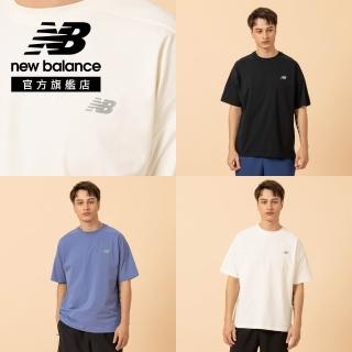 【NEW BALANCE】NB Logo短T 男性 黑/藍/米杏 MT61H9Y2AA3 MT61H9Y2BK MT61H9Y2CIC(亞版 版型正常)