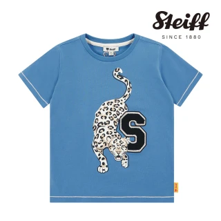 【STEIFF】熊頭童裝 獵豹印花短袖T恤衫(短袖上衣)