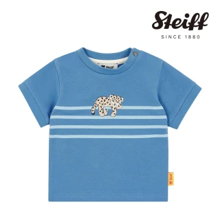 【STEIFF】熊頭童裝 短袖條紋T恤衫(短袖上衣)