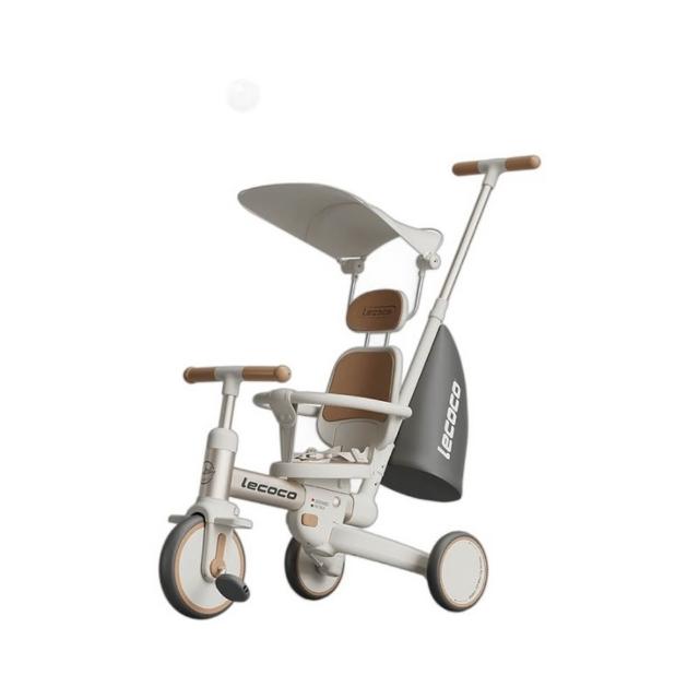【Lecoco】樂卡兒童多功能三輪車S3max-24(三輪車 滑步車)