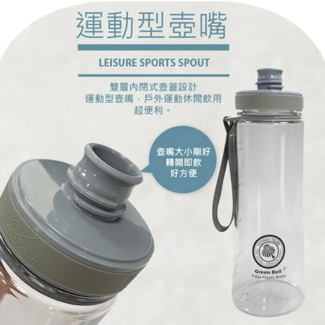 【GREEN BELL 綠貝】Tritan馬卡龍花漾水壺500ml3入組(寬口 環保 無毒 運動 露營 直飲 SGS)