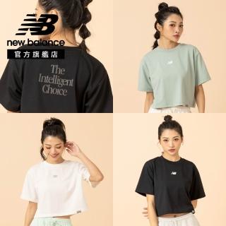 【NEW BALANCE】NB 短版LOGO短T 女性 黑/綠/米白 WT61B2G9BK WT61B2G9MCN WT61B2G9SST(美版 版型偏大)