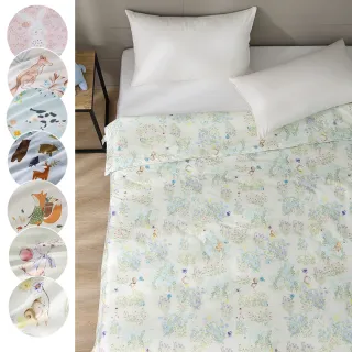 【HongYew 鴻宇】100%美國棉 涼被 四季被-多款任選(150x195公分 單人 涼感)