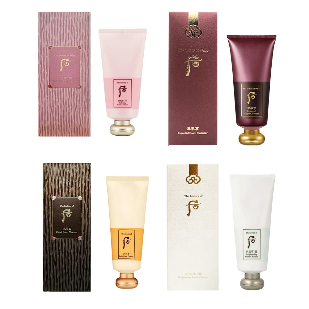 【WHOO 后】拱辰享洗顏乳 180mlX2入(多款任選 國際航空版 雪白/津率享/享水妍山茶花保濕/陰陽調和)