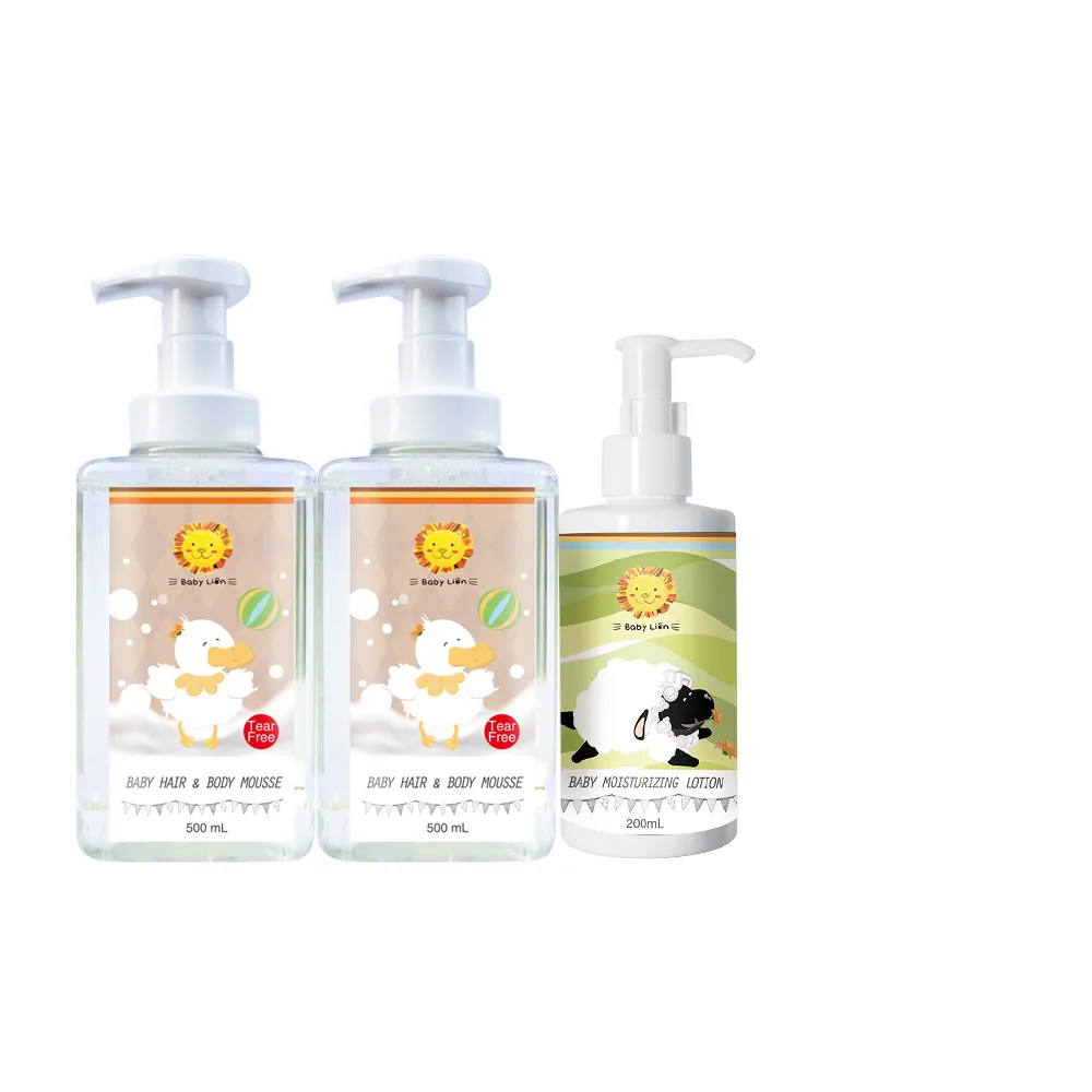 【獅子寶寶】寶貝洗沐保養任選組(新生兒 幼兒 嬰兒 無致敏香料 不流淚配方 兒童洗澡洗髮沐浴 洗沐二合一)
