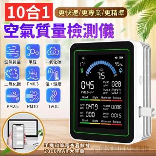 【IDREES 伊德萊斯】十合一 空氣檢測儀 PM2.5 PM10 甲醛 揮發性有機物 一氧化碳 二氧化碳 濕度溫度
