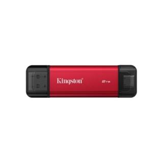 【Kingston 金士頓】Dual Portable Solid-State Drive USB-A/C 2TB 雙介面行動固態硬碟(SPSD/2TB)