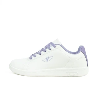 【FILA】Bianco 女 運動休閒鞋 小白鞋 舒適 白 紫(5-C336A-199)
