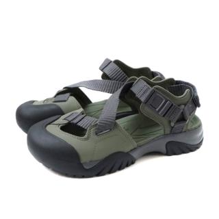 【FILA】護趾涼鞋 戶外 涼鞋 女 墨綠色 韓韶禧同款 4-S137Z-302