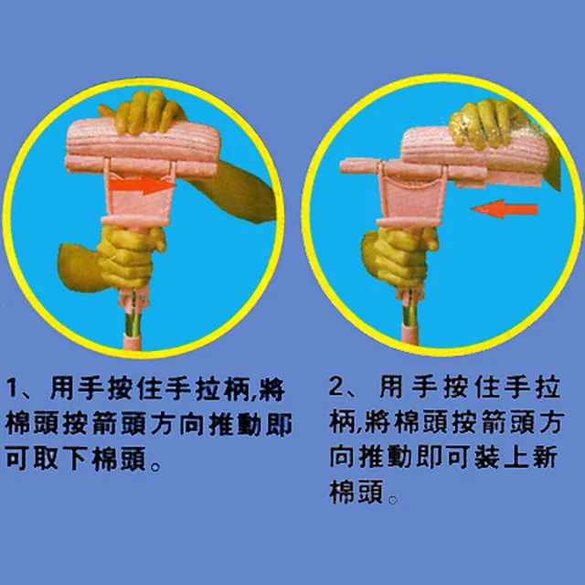 【月陽】迷你隨手擦超吸水蜂巢式PVA膠棉拖把(504359X1)