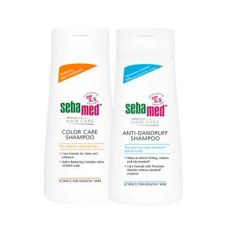 【SEBAMED 施巴】油性抗屑洗髮乳400ml+護色亮采洗髮乳400ml(總代理)