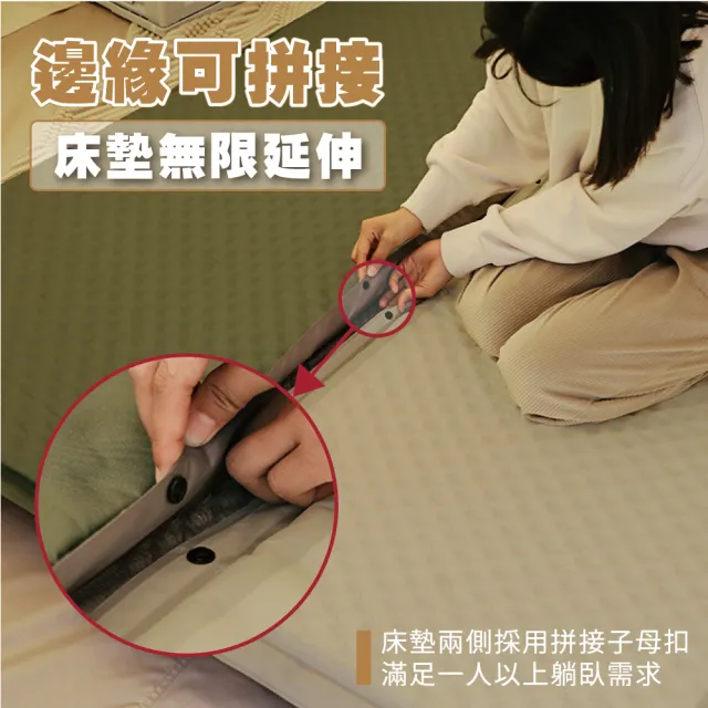 【TAS CAMP】海綿自動充氣床墊(充氣床 海綿充氣 自動充氣 露營充氣床 床墊)