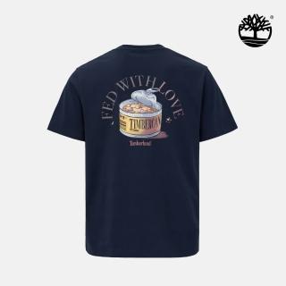 【Timberland】中性深寶石藍情人節短袖T恤(0YHFJ433)