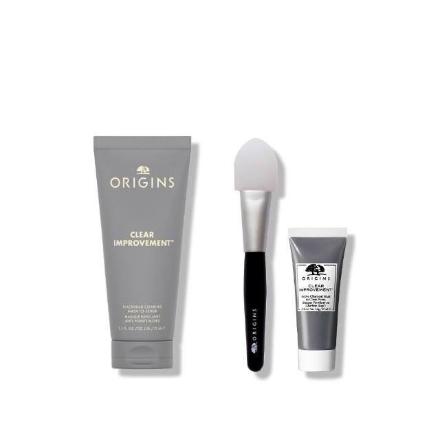 【ORIGINS 品木宣言】新上市 泥娃娃活性碳極效淨黑頭面膜75ml(0黑粉面膜/雙11限定)