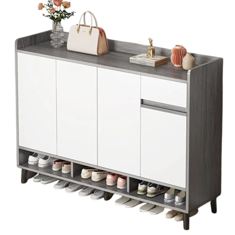 【耐家旗艦店】雙門帶抽屜鞋櫃-80×32×100公分(鞋櫃/玄關櫃/鞋子收納櫃/薄型鞋櫃/15mm厚度/預購15天)