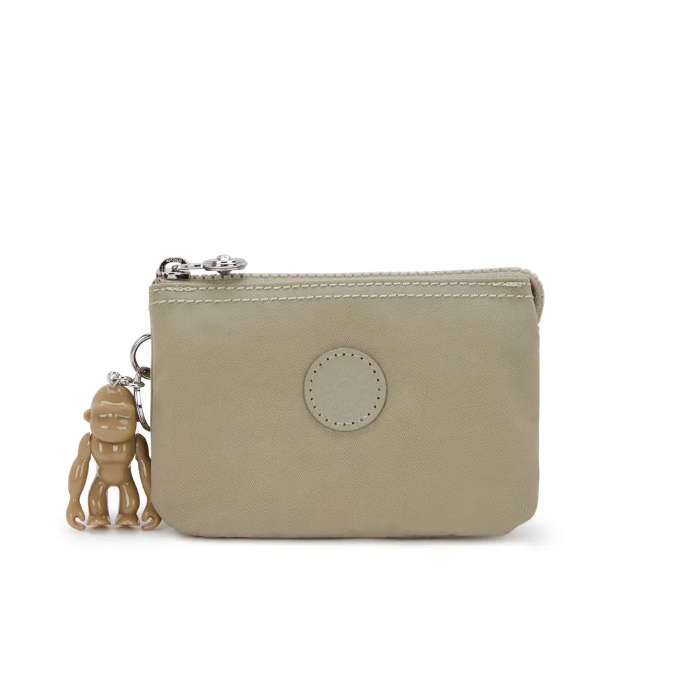 【KIPLING】沙棕色三夾層配件包-CREATIVITY S