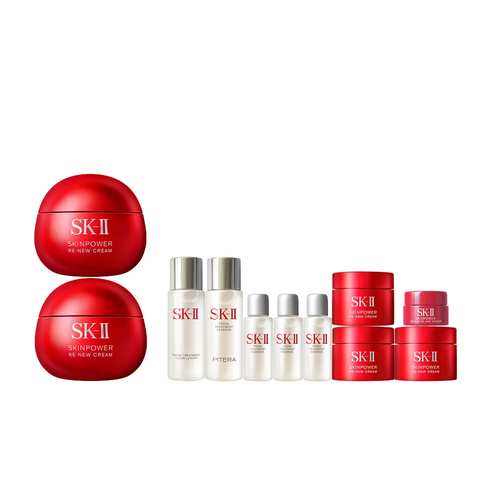 【SK-II】官方直營 肌源賦能煥顏活膚霜100g囤貨雙入組(經典版/乳霜/臉部保養/澎彈/緊緻/大紅球)