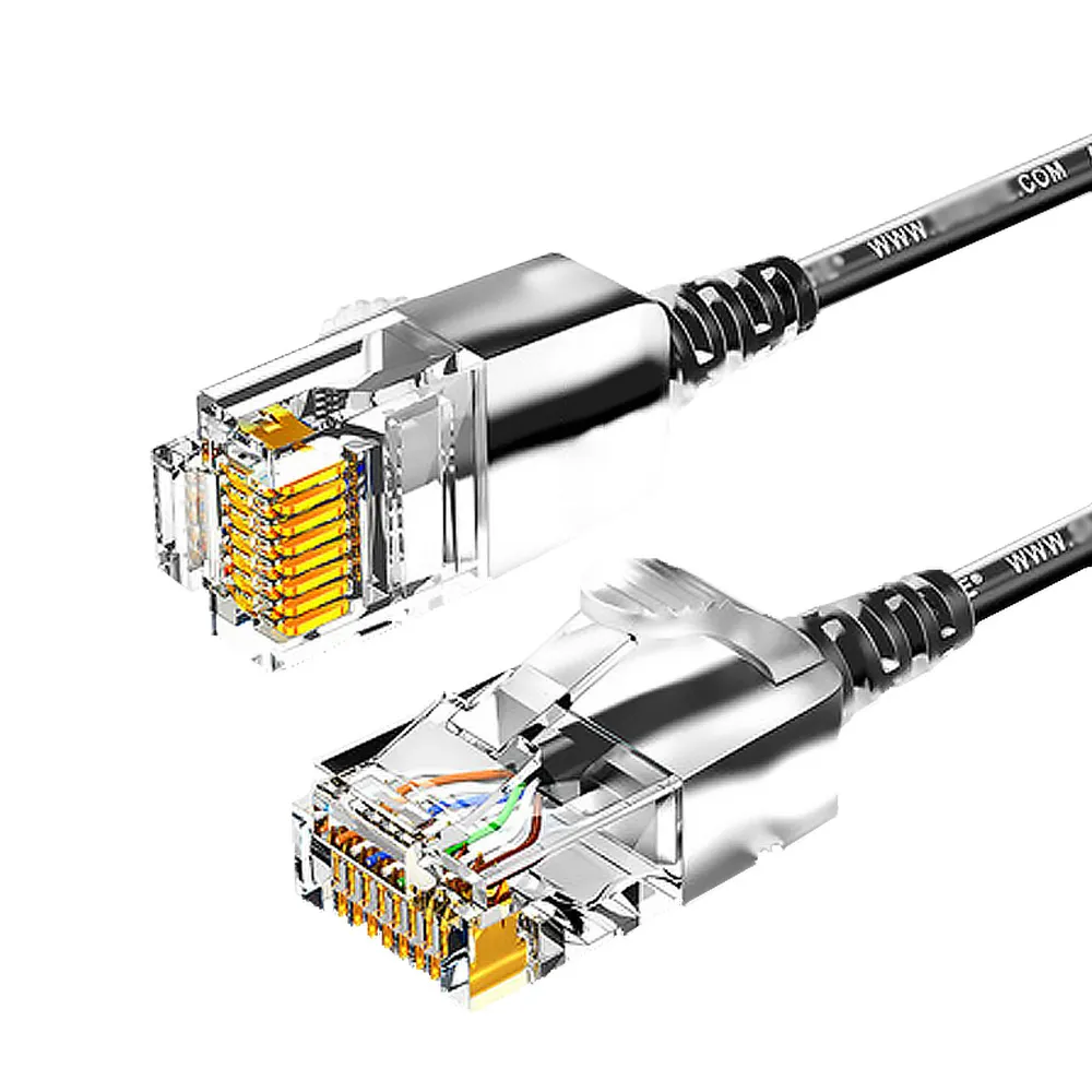 【山澤】Cat.6A 10Gbps超高速傳輸八芯雙絞鍍金芯極細網路線 黑/3M