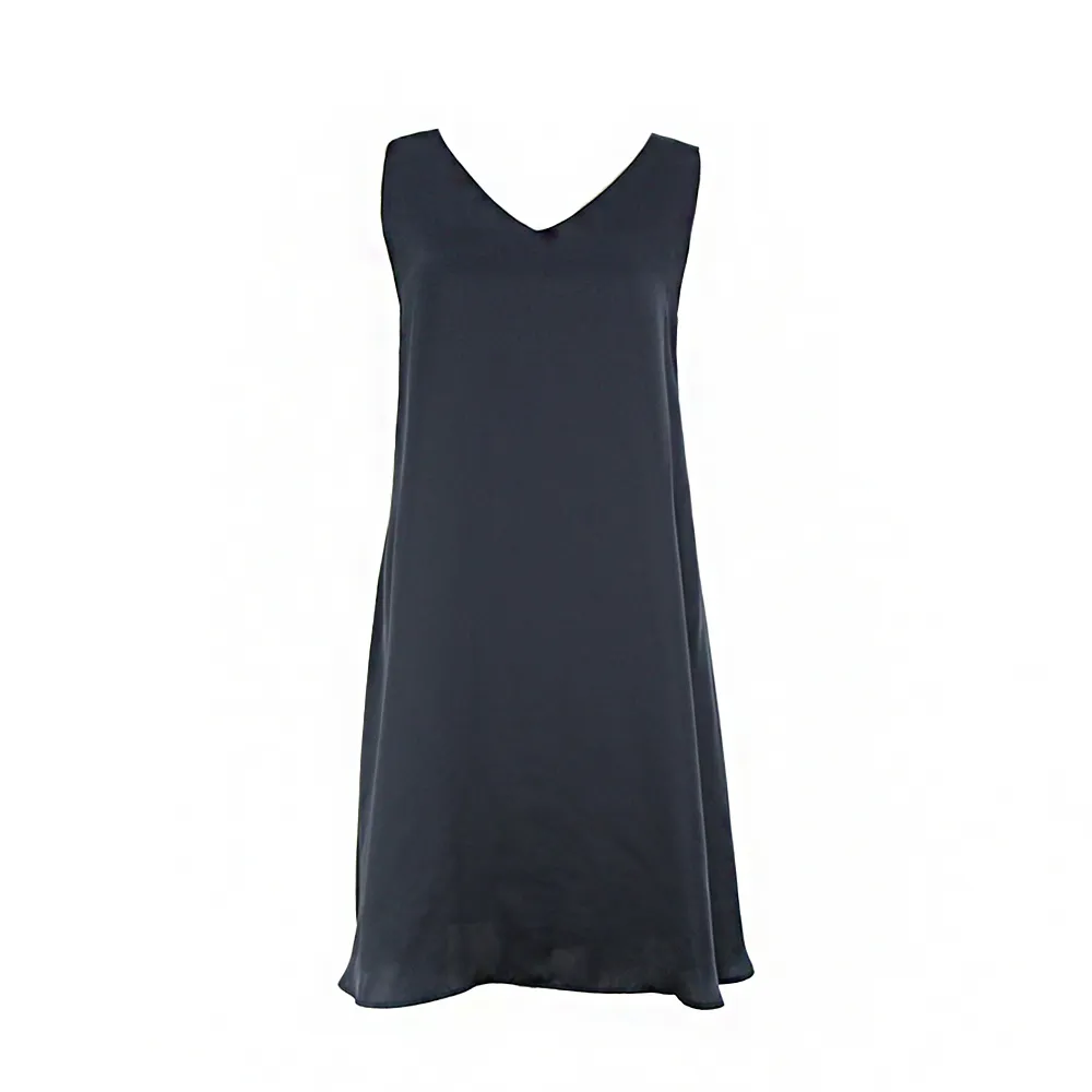 【ICHE 衣哲】Cop.Copine 法國原裝進口輕渡假風及膝洋裝-緻霧深藍