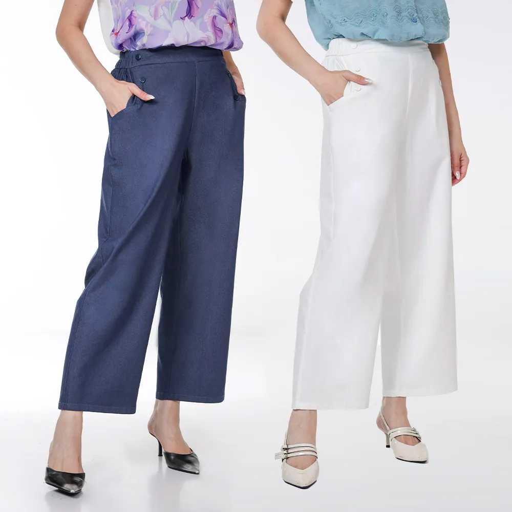 【MON’S】六扣九分褲(直)