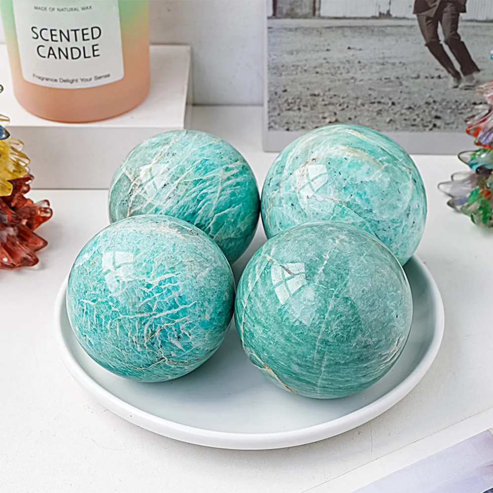 【赫本珠寶】($2899)碧藍天河石水晶球(約58-62mm)