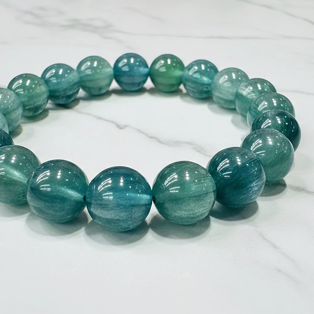 【赫本珠寶】($4980)貓眼藍綠晶手串