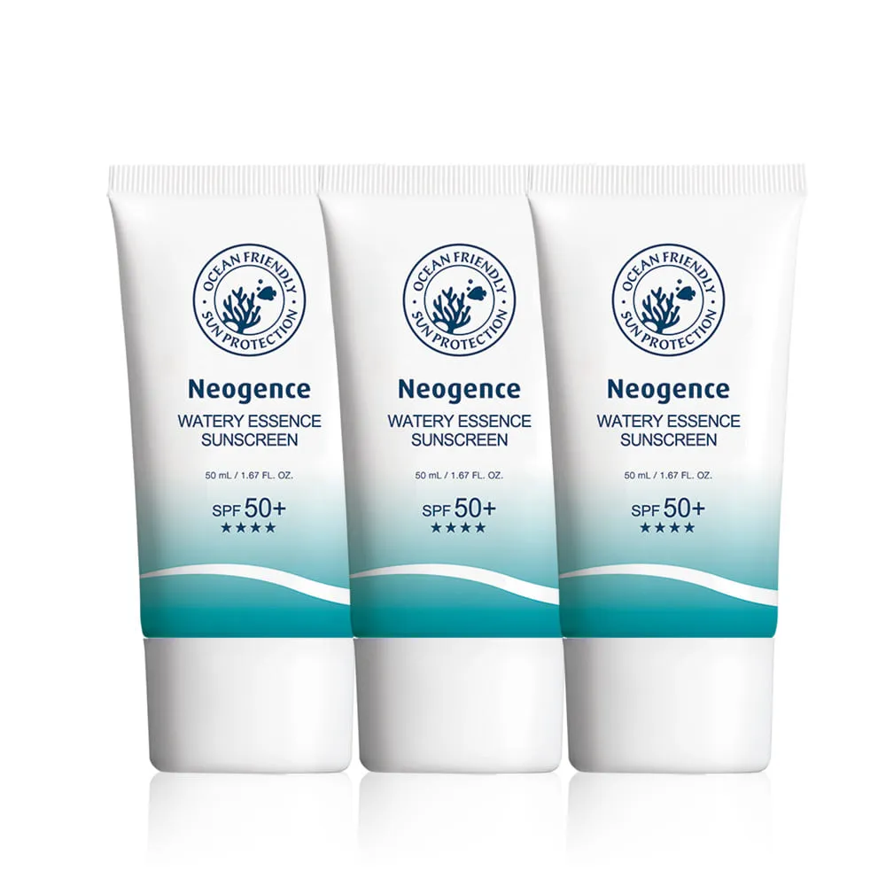 【Neogence 霓淨思】舊版 水感全效防曬乳50ml-3入組(海洋友善)