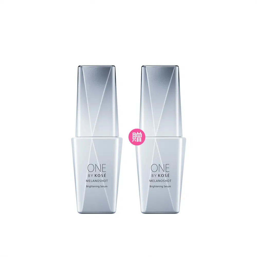 【KOSE 高絲】ONE BY KOSE 瞬淨白擊斑精萃65ml超值組(網路獨家 買1送1)