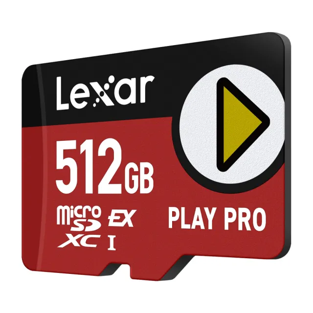 【Lexar 雷克沙】PLAY PRO microSDXC Express 512GB 超高速記憶卡(Switch 2專用)