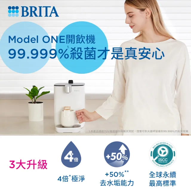 【BRITA】官方直營Model ONE瞬熱智能滅菌開飲機 (1機1芯)