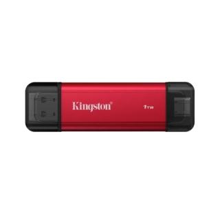 【Kingston 金士頓】Dual Portable Solid-State Drive USB-A/C 1TB 雙介面 外接式SSD固態硬碟(SPSD/1TB)