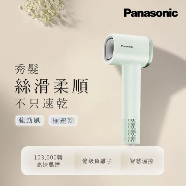 【Panasonic 國際牌】BLDC高速馬達負離子吹風機 (薄荷綠) EH-NE6L-G
