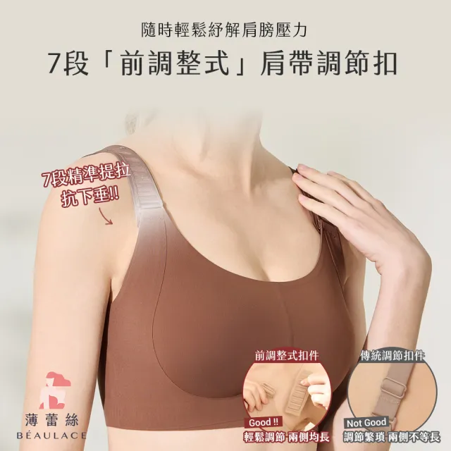 【beaulace 薄蕾絲】2件組-大胸顯小無鋼圈內衣 寵愛之名輕寵版(B-F罩杯可穿)