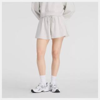 【NEW BALANCE】NB 女棉質短褲 短褲 運動 休閒 美規 女 灰色 (WB61Y4U7AHH-F)