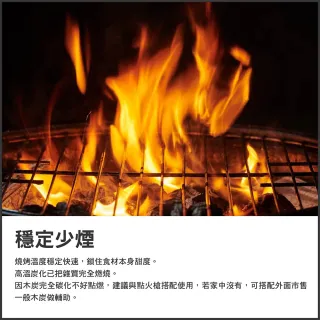 高級炭精 1公斤(烤肉 活力炭 焚火爐 焚火台 炭 木炭 露營 逐露天下)