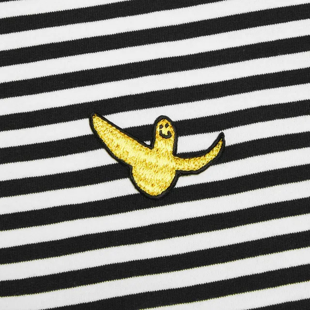 【Mark Gonzales】男女同款 小天使布章條紋T恤