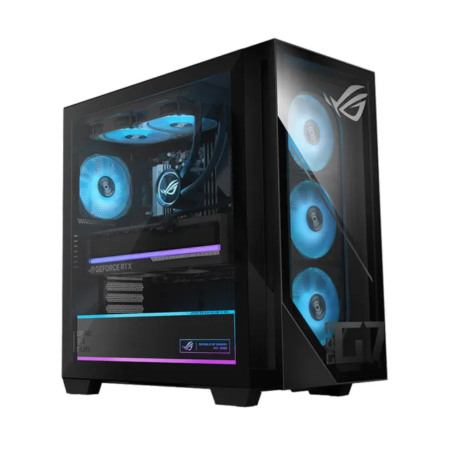 【ASUS 華碩】Ryzen 7 RTX5070電競電腦(Ryzen 7 8700F/32G/2TB SSD/RTX 5070/W11/GM700TZ-R8700F037W7)