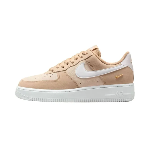【NIKE 耐吉】W Air Force 1 07 Low SE 女款 亞麻米色 小金勾 IQ9964-200