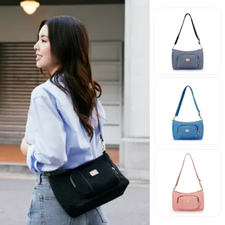 【satana】速達 Soldier 三層拉鍊斜背包 側背 / 肩背 輕量防潑水 9.7吋平板 台灣製 SOS3320 - 多色