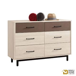【WAKUHOME 瓦酷傢俱】Davis 3.6尺六鬥櫃A002-049-5