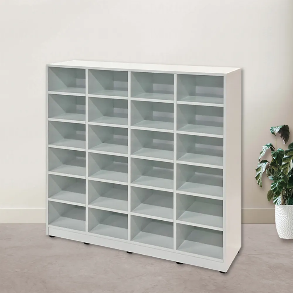 【Miduo 米朵塑鋼家具】3.4尺24格開放式鞋櫃 置物櫃 塑鋼收納櫃 防水塑鋼家具