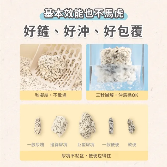 【汪喵星球】益生菌消臭豆腐砂 2.7kg (根除臭源低粉塵豆腐砂)