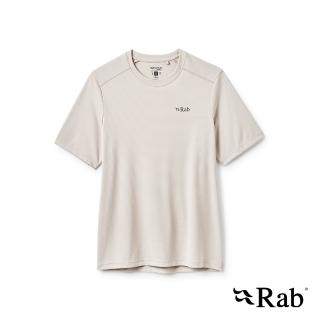 【RAB】Force Tee Wmns 短袖防曬抗臭排汗衣 女款 鵝卵石白 #QCC25